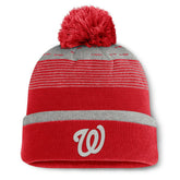 Washington Nationals Fanatics Fundamental Gradient Cuffed Knit Hat with Pom - MLB Hats