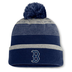 Boston Red Sox Fanatics Fundamental Gradient Cuffed Knit Hat with Pom - MLB Hats