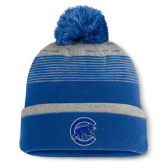 Chicago Cubs Fanatics Fundamental Gradient Cuffed Knit Hat with Pom - MLB Hats