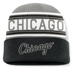 Chicago White Sox Fanatics Fundamental Team Stripe Cuffed Knit Hat - MLB Hats