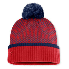 St. Louis Cardinals Fanatics Women's Fundamental Jacquard Cuffed Knit Hat with Pom - MLB Hats