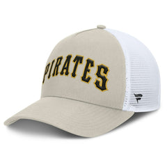Pittsburgh Pirates Fanatics Heritage Light Khaki A-Frame Adjustable Hat - MLB Hats