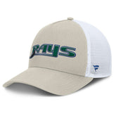 Tampa Bay Rays Fanatics Heritage Light Khaki A-Frame Adjustable Hat - MLB Hats