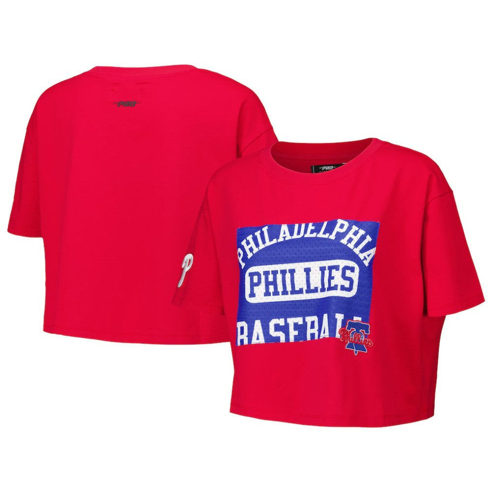 Philadelphia Phillies Pro Standard Women's Made To Play Boxy Cropped T-Shirt - MLB T-shirts