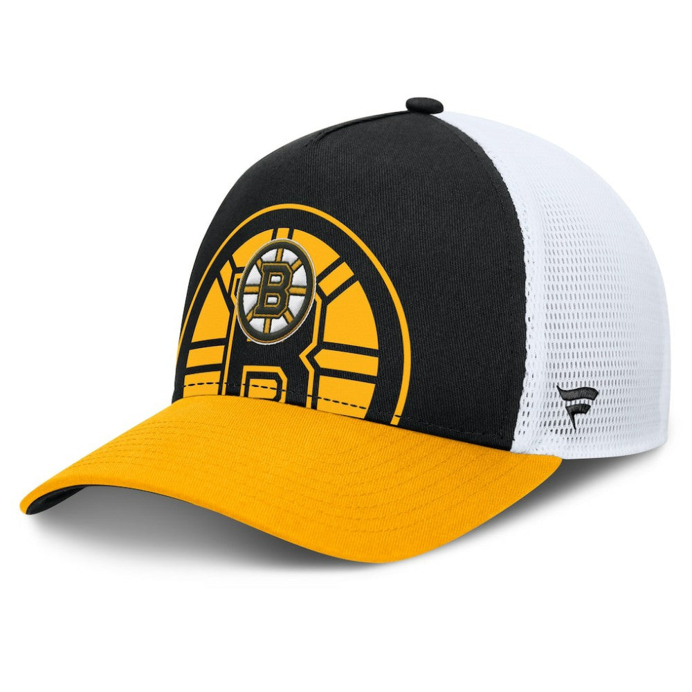 Boston Bruins Fanatics Authentic Pro A-Frame Rink Adjustable Hat - NHL Hats