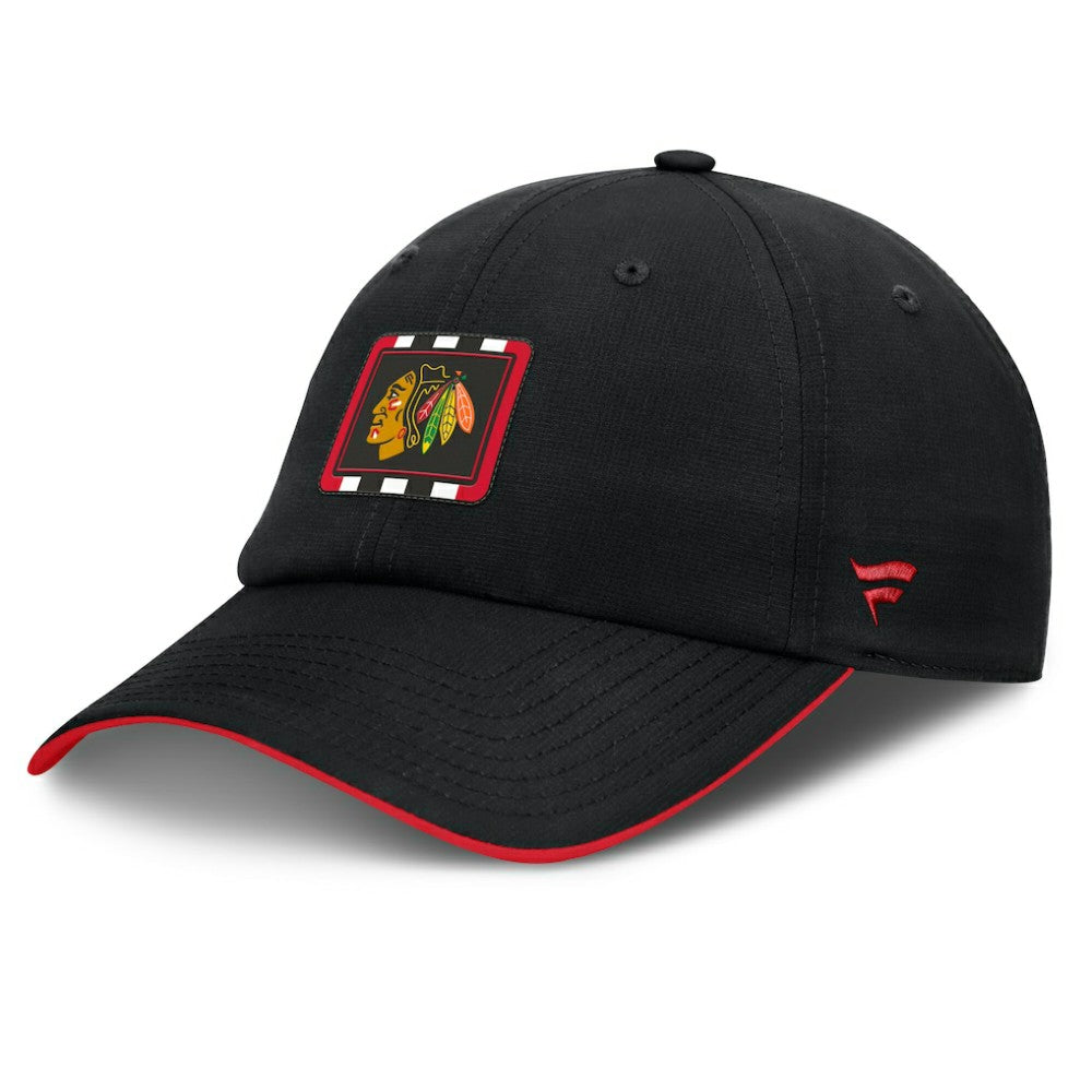 Chicago Blackhawks Fanatics Authentic Pro Ripstop Adjustable Hat - NHL Hats