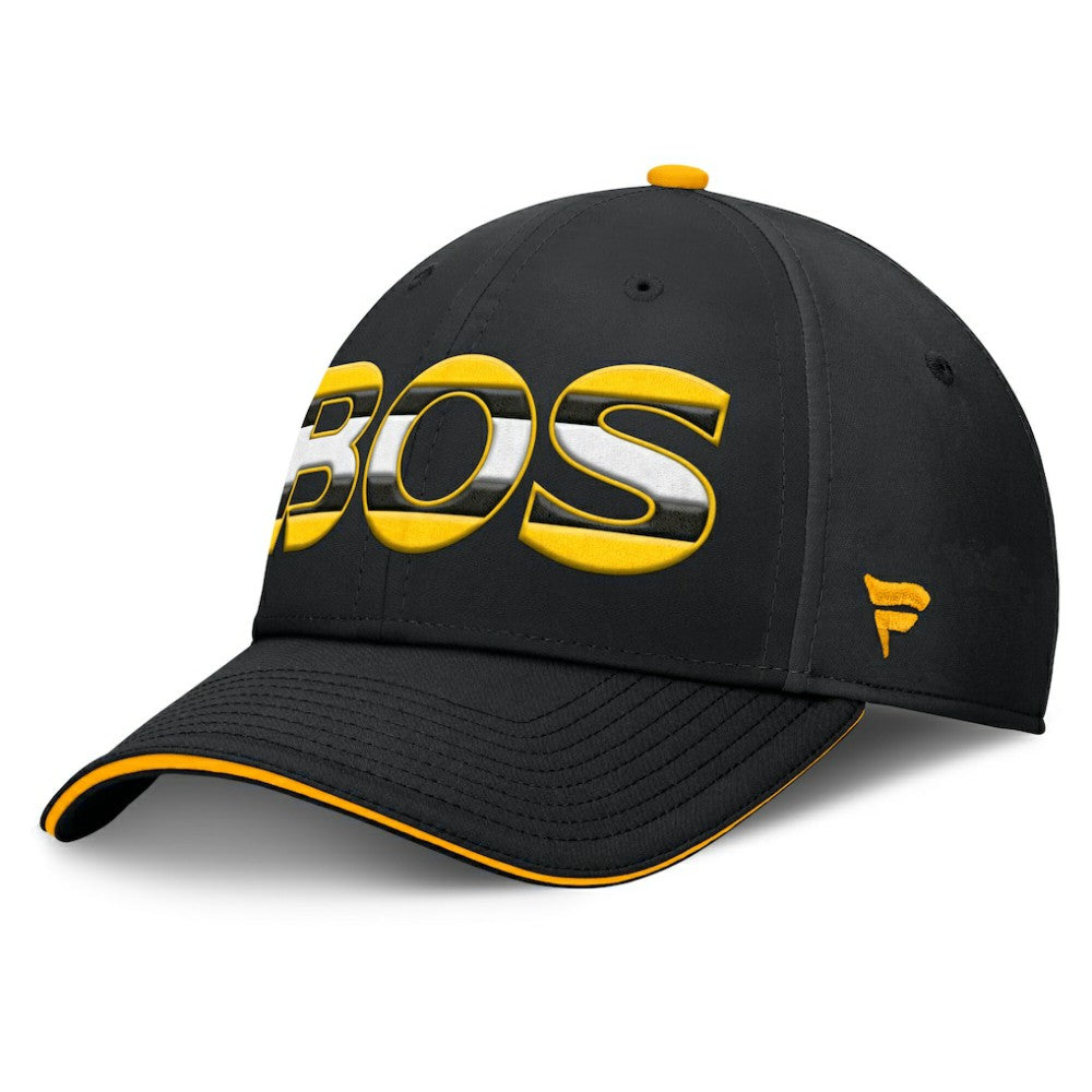 Boston Bruins Fanatics Authentic Pro Rink Team Code Flex Hat - NHL Hats