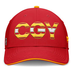 Calgary Flames Fanatics Authentic Pro Rink Team Code Flex Hat - NHL Hats