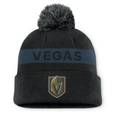 Vegas Golden Knights Fanatics Women's Authentic Pro Rink Cuffed Knit Hat with Pom - NHL Hats
