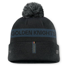 Vegas Golden Knights Fanatics Women's Authentic Pro Rink Cuffed Knit Hat with Pom - NHL Hats