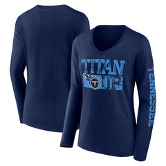 Tennessee Titans Hometown Sweep Long Sleeve V-Neck T-Shirt | NFL Outlet