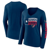 Houston Texans Hometown Sweep Long Sleeve V-Neck T-Shirt | NFL US