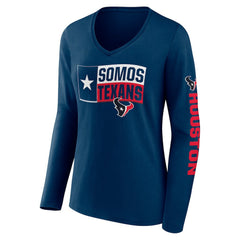 Houston Texans Hometown Sweep Long Sleeve V-Neck T-Shirt | NFL US