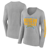 Los Angeles Chargers Hometown Sweep Long Sleeve V-Neck T-Shirt | NFL Near me