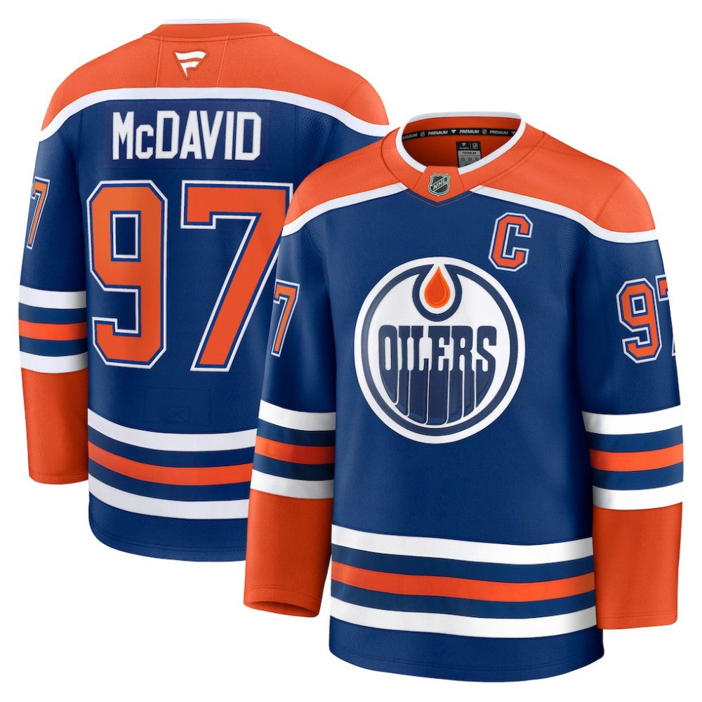 Connor McDavid Edmonton Oilers Fanatics Home Premium Jersey - NHL Jerseys