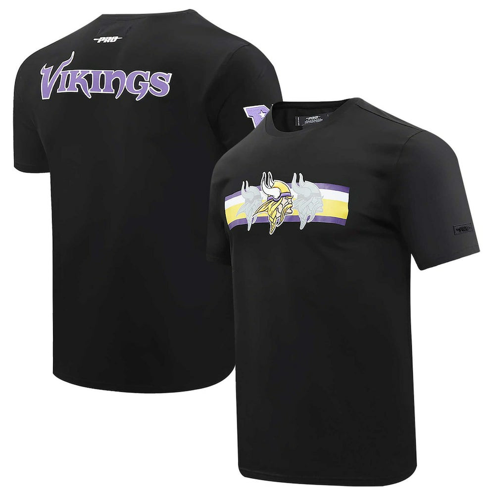 Minnesota Vikings Pro Standard Retro Striper T-Shirt | NFL Discount