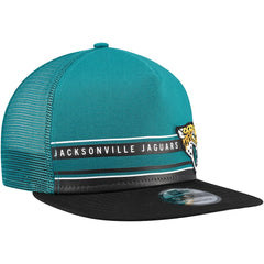 Jacksonville Jaguars Half Stripe Trucker A-Frame 9FIFTY Snapback Hat | NFL Online