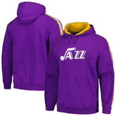 Purple Utah Jazz Hardwood Classics Nights Raglan Pullover Hoodie | NBA