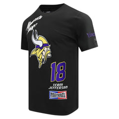 Minnesota Vikings Justin Jefferson Pro Standard Fast Lane Name & Number Player T-Shirt | NFL Sale