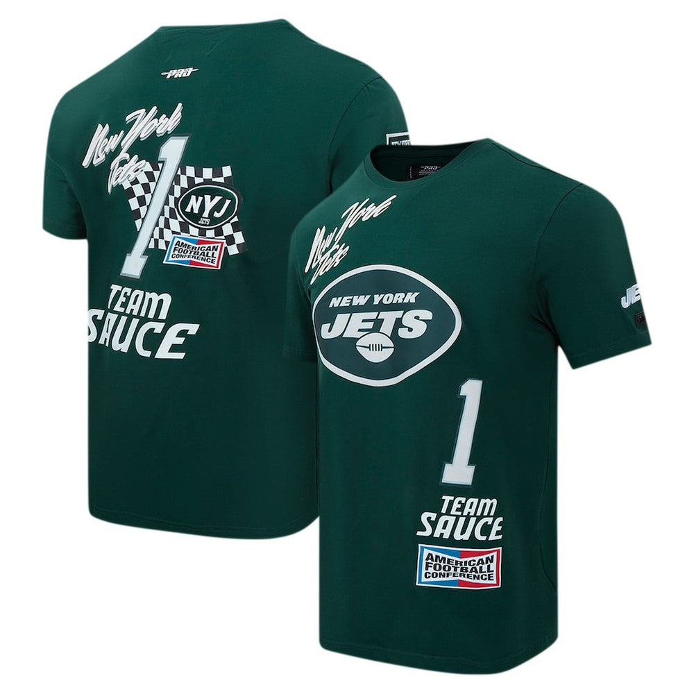 New York Jets Ahmad Sauce Gardner Pro Standard Fast Lane Name & Number Player T-Shirt | NFL Discount