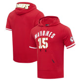 Kansas City Chiefs Patrick Mahomes Pro Standard Player Name & Number Hoodie T-Shirt | NFL Outlet