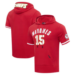 Kansas City Chiefs Patrick Mahomes Pro Standard Player Name & Number Hoodie T-Shirt | NFL Outlet