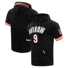Cincinnati Bengals Joe Burrow Pro Standard Player Name & Number Hoodie T-Shirt | NFL Outlet