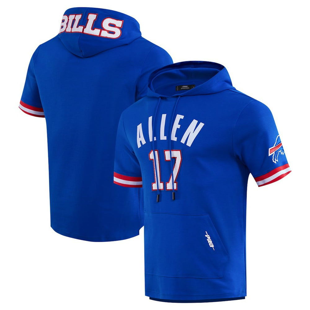 Buffalo Bills Josh Allen Pro Standard Player Name & Number Hoodie T-Shirt | NFL New