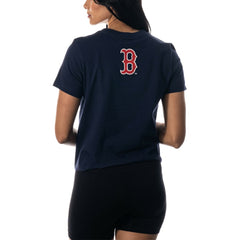 Boston Red Sox The Wild Collective Women's Twist Front T-Shirt - MLB T-shirts