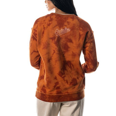 Baltimore Orioles The Wild Collective Women's Overdyed Pullover Sweatshirt - MLB Pullover
