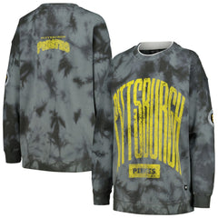Pittsburgh Pirates The Wild Collective Women's Overdyed Pullover Sweatshirt - MLB Pullover