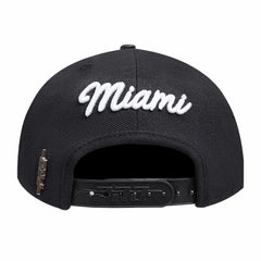 Black Miami Heat Pro Standard Paint the City Pinch Front Snapback Hat | NBA