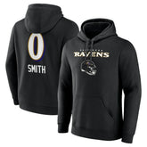 Baltimore Ravens Roquan Smith Team Wordmark Player Name & Number Pullover Hoodie | NFL Discount