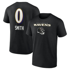 Baltimore Ravens Roquan Smith Team Wordmark Player Name & Number T-Shirt | NFL Sale