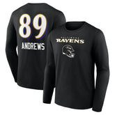 Baltimore Ravens Mark Andrews Team Wordmark Player Name & Number Long Sleeve T-Shirt | NFL Online