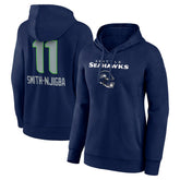 Seattle Seahawks Jaxon Smith-Njigba Women's Team Wordmark Player Name & Number Pullover Hoodie | NFL Outlet