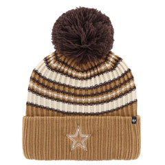 Dallas Cowboys '47 Women's Espresso Cuffed Knit Hat with Pom | NFL Near me