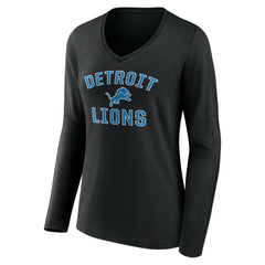 Detroit Lions Women's Victory Arch V-Neck Long Sleeve T-Shirt | NFL On sale