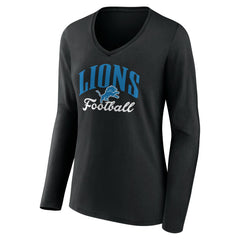 Detroit Lions Women's Victory Script V-Neck Long Sleeve T-Shirt | NFL Near me