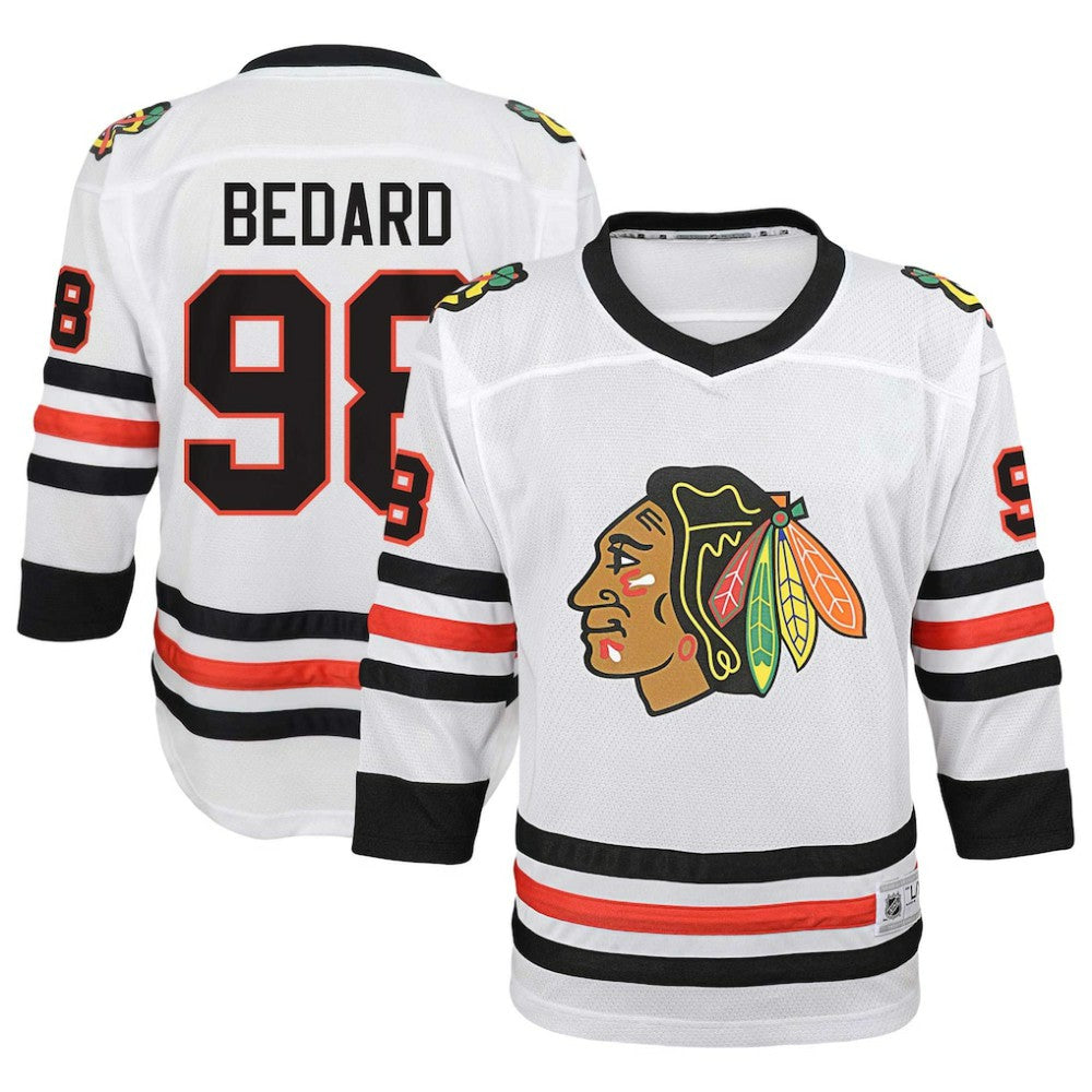 Connor Bedard Chicago Blackhawks Youth Away Replica Player Jersey - NHL Jerseys