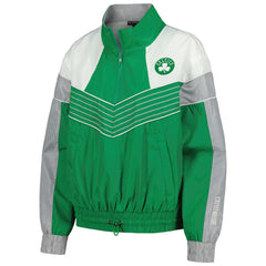 Kelly Green Boston Celtics The Wild Collective Women's Courtside Half-Zip Track Jacket | NBA