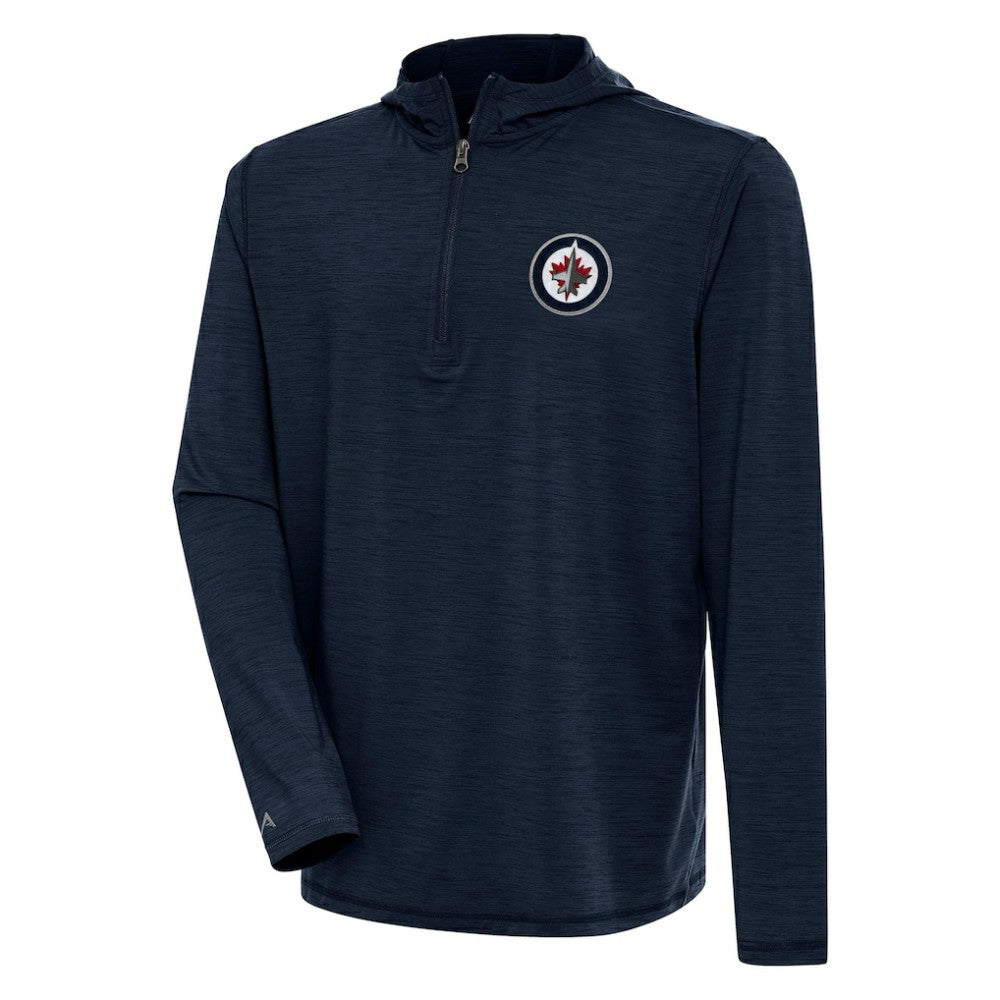 Winnipeg Jets Antigua Tidy Quarter-Zip Pullover Hoodie - NHL Hoodies