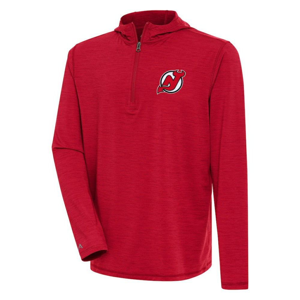 New Jersey Devils Antigua Tidy Quarter-Zip Pullover Hoodie - NHL Jerseys