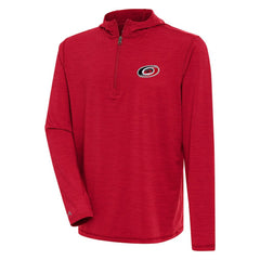 Carolina Hurricanes Antigua Tidy Quarter-Zip Pullover Hoodie - NHL Hoodies