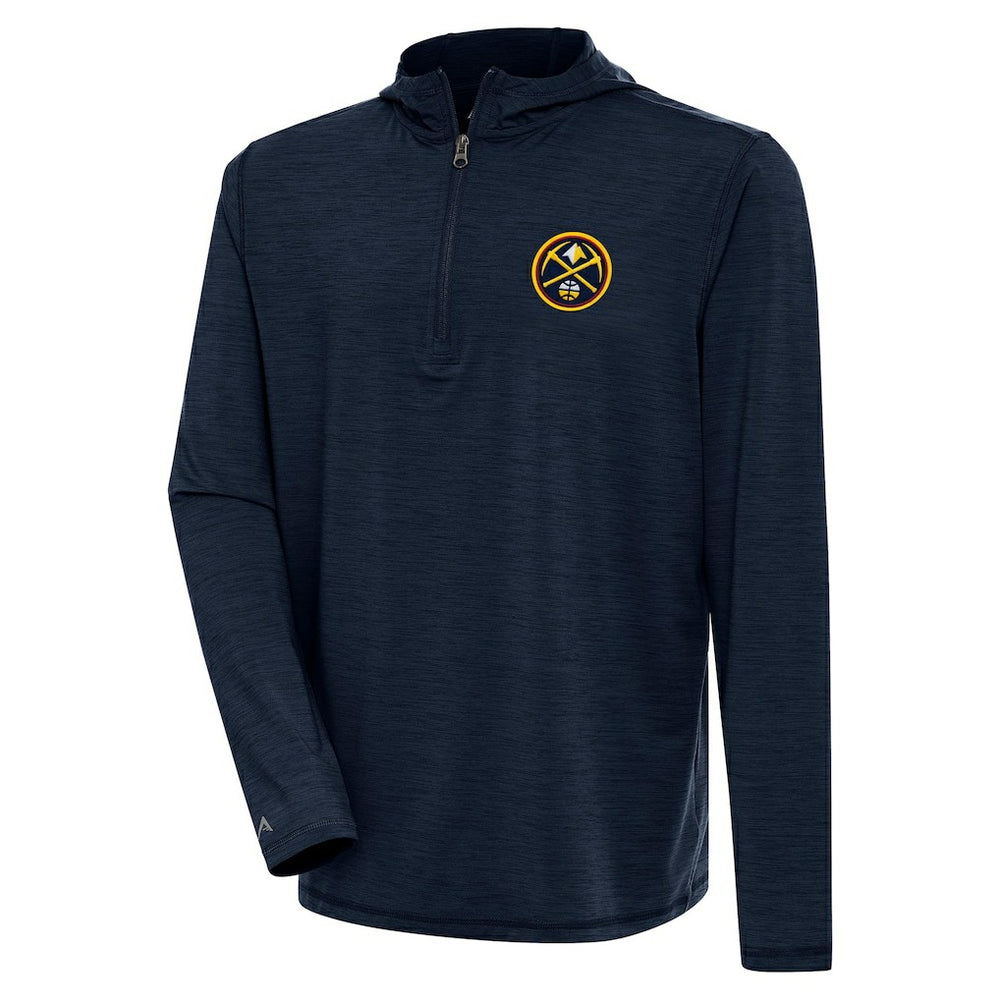 Heather Navy Denver Nuggets Antigua Tidy Quarter-Zip Lightweight Pullover Top sale | NBA