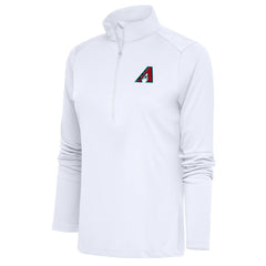 Arizona Diamondbacks Antigua Women's Tribute Half-Zip Pullover Top – White - MLB Pullover