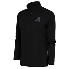 Arizona Diamondbacks Antigua Women's Tribute Half-Zip Pullover Top – Black - MLB Pullover