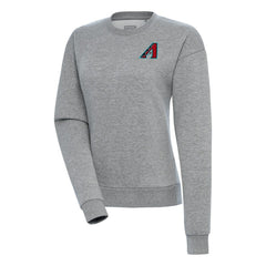 Arizona Diamondbacks Antigua Women's Victory Crewneck Pullover Sweatshirt – Heather Gray - MLB Pullover