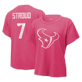 Houston Texans C.J. Stroud Majestic Threads Women's Name & Number T-Shirt | NFL Online