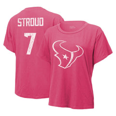 Houston Texans C.J. Stroud Majestic Threads Women's Name & Number T-Shirt | NFL Online